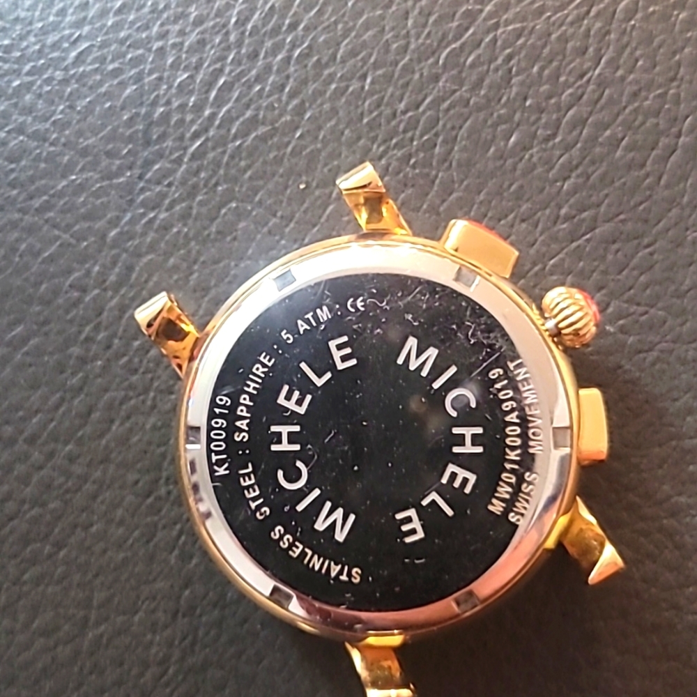 MICHELE 20mm Sport Sail Gold-Plated Watch Head